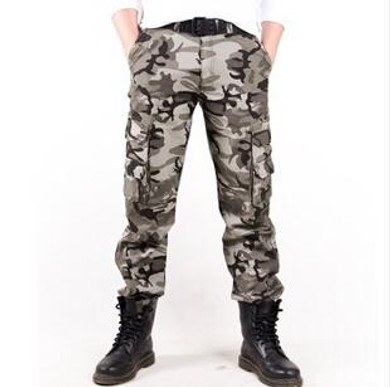 Quality military Camouflage pants overalls male army casual cargo pants tactical combat pants plus size