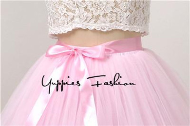 Quality 5 Layers 65cm Summer Midi Tulle Skirt Fashion Pleated TUTU Skirts Womens Lolita Petticoat Bridesmaids Jupe Saia faldas