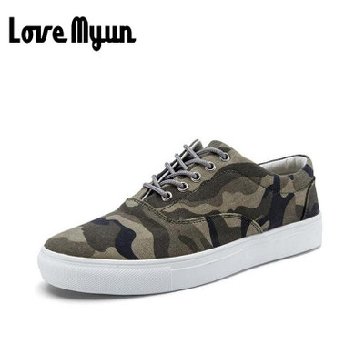 High Quality brand designer Men Canvas camouflage Casual Flat Shoes big size male zapatillas shoes Summer EE-80