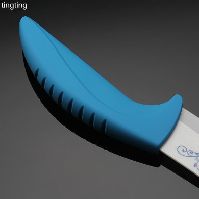 High Quality Blue Flower Painted Zirconia Ceramic fruit kitchen Knife Set Kit 3" 4" 5'' 6''inch Peeler+Free shipping