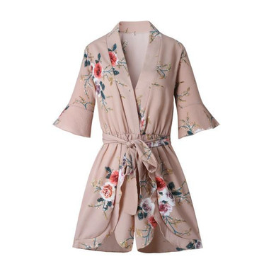 Boho Red Floral Print Ruffles Playsuits Women Summer White V Neck Jumpsuits Rompers Sexy Beach Girls Short Overalls NS8535 Boho Red Floral Print Ruffles Playsuits Women Summer White V Neck Jumpsuits Rompers Sexy Beach Girls Short Overalls NS8535