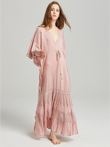 Bohemia V-neck Kaftan Maxi Dress