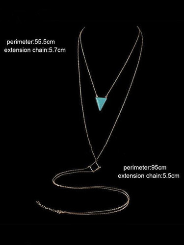 Bohemia Turquoise Halterneck Body Chain Accessories