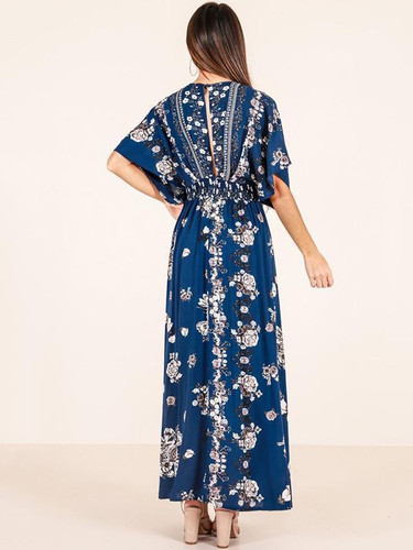 Bohemia Printed Split-side Maxi Dresses
