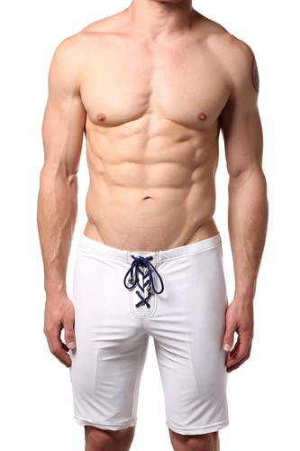 Body Tech White Coastguard Swim Runner Short