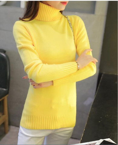 OHRYIYIE 2018 New Winter Soft Sweater Women Warm Turtleneck Sweaters And Pullovers Women's Knit Tricot Jumper Tricot Pull Femme