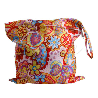 Waterproof Nappy Zipper Diaper Bag Washable Nappy Wet Dry Cloth