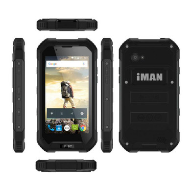 Waterproof iMAN X5 Mobile Phone IP67 4.5 inch MTK6580 Quad Core Android 5.1 1GB RAM 8GB ROM 5MP GPS 3000mah 3G WCDMA Smartphone
