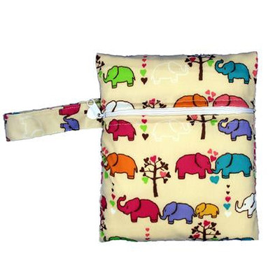 Waterproof Baby Diaper Bags Single Zipper Print Reusable Baby Nappy Wet Dry Bags Maternity Bag 16X20cm or 30x40cm Wet bag