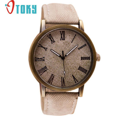 watch stylish men Retro Vogue WristWatch Cowboy Leather Band Analog Quartz Watches Ma29 Dropshipping
