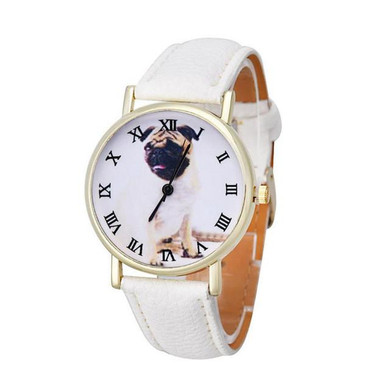 Watch OTOKY Willby Watch Dog Pug Watch Women Girl PU Leather Quartz Wrist Watches 161213 Drop Shipping