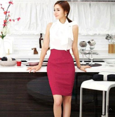 Pencil Skirt 2017 Women Plus Size High Waist Slim Hips Candy Color Formal Saias Feminino Lady Classic Knee Length Office Skirts