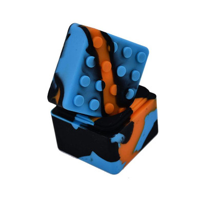 New silicone Wax Container 60ml Cube Silicon dab tool storage Dab oil Jars Concentrate Case for slick oil/butane oil/herb/hash