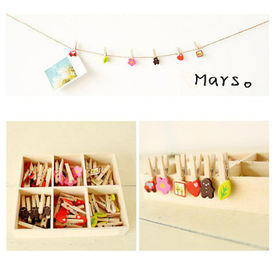 New Set Mini Natural Wooden Clips Many Pattern For Photo Clips Clothespin Craft Decoration Clips Clothes Pegs #237343