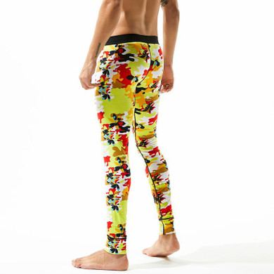 New SEOBEAN 2017 Winter Underwear Mens Warm Thermal Cotton Long Johns Underpants Flowers Fashion Thermal