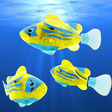 Funny Swim Electronic Robofish Activated Battery Powered Robo Toy fish Robotic Pet for Fishing Tank Decorating Fish