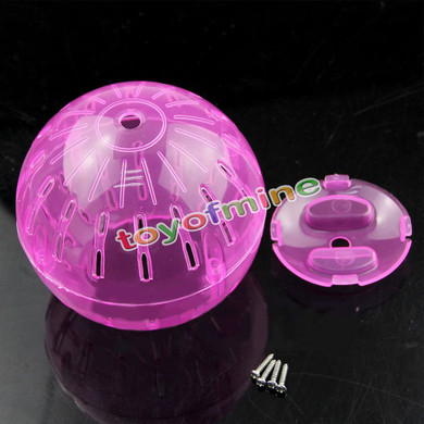 Funny Pet Rodent Mice Hamster Gerbil Rat Jogging Play Exercise Plastic Small Ball Toy random color Random Free Shipping