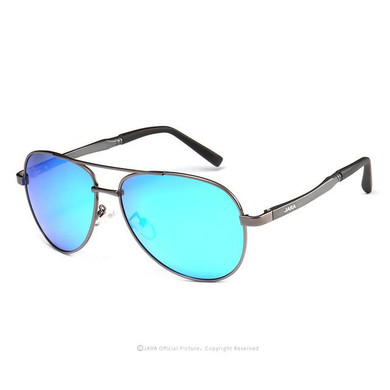 JARA Brand Men 100% Polarized Aluminum Alloy Frame Sunglasses Fashion Men's Driving Sunglasses 1306