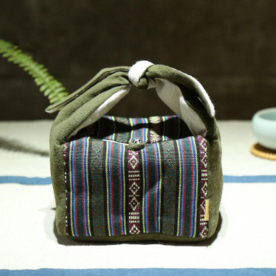 Japanese Style Portable Travel Tea Set Teaware Storage Bag For 1 Teapot 3 Teacup / 4 Tea Cups Outdoor Quick Cup Handbag Package