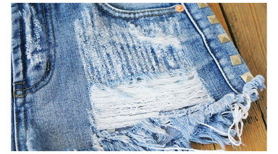 Fashion Denim High Waist Jean Woman Mini Womens Shorts Sexy Women Rivet Tight Hot  Casual Short Jeans Feminino Hotpants