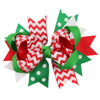 Fashion Christmas Gift Ribbon Bows Clip Snow Hair Clips Hair Pin Accessories Swallowtail Bowknot Christmas Hairpin