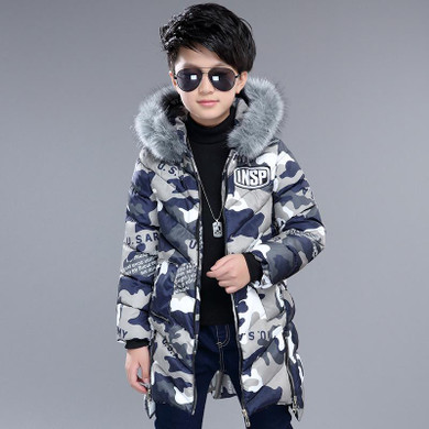 Fashion Children's Down Jackets coat winter fur Big boy Coat thick duck Down feather jacket Outerwear cold winter z707