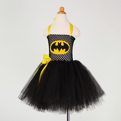 Batman Cosplay Halloween Costume For Kids Tulle Tutu Dress Girl Christmas Party Birthday Performance Dresses Girl Princess Dress