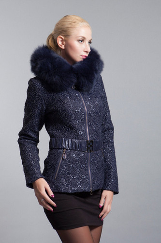 BASIC-EDITIONS New Winter Fashion Women's Clothing Oversized Fox Fur Short Parka With Hood Parkas Coats Women Coat 14W-22D