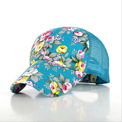 Baseball Cap - Hot Sale 2017 Fashion Women Baseball  Cap New Arrival Rose Floral Summer Sun Female Baseball Mesh Cap #1857827