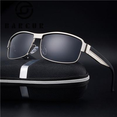 BARCUR Fashion Driving Sun Glasses for Men Polarized sunglasses UV400 Protection Brand Design Eyewear High Quality Oculos