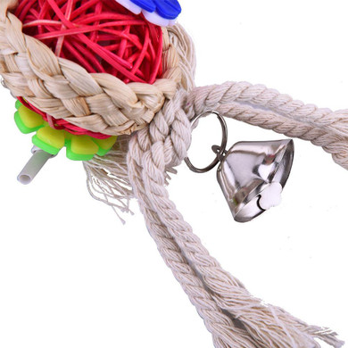 Parrot Toys Pet Bird Bites Climb Chew Toys Hanging Cockatiel Parakeet Swing Parrot Cage Bird Toys