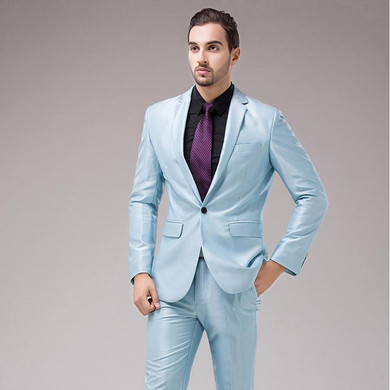 OSCN7 3pcs 12 Color Suit Men Slim Fit Notch Lapel Business Mens Suit Wedding Groom Dress Suits For Men (blazer+vest+pants) S-4XL