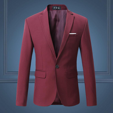OSCN7 Solid Suit Jacket Men Slim Fit Leisure Blazer Jacket Brand-clothing Stage Suit Mens Plus Size Mens 6XL Jacket Blazer Men