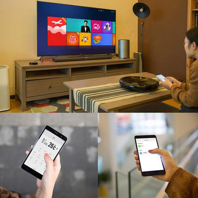 Original Xiaomi Mi Universal Smart Remote Controller 360 Degree Home Appliances WIFI+IR Switch Smart  Air Conditioner TV DVD