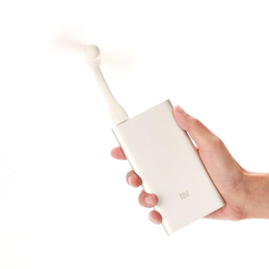 Original Xiaomi Mi Fan Portable USB 2 Leaves Flexible Mini Portable Fan Cooling Cooler Adapter For Power Bank Laptop Notebook
