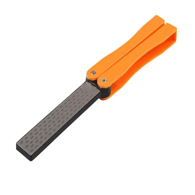 Factory Wholesale Double Sided Folded Pocket Sharpener Diamond Knife Sharpening Stone Outdoor  FG