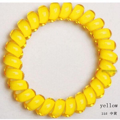 Factory Price Cheap Candy Color Headdress Hair Band / Hair Accessories Telephone Line Good Elastic Hair Rope for Women