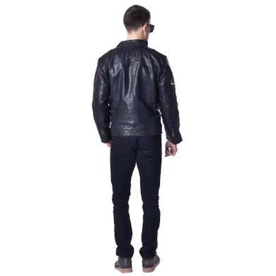 Factory Genuine Vegetable Tanned Sheepskin Quilted Leather Jacket Men Leather Jacket Soft Quilted Jacket Men Coat Winter ZH048