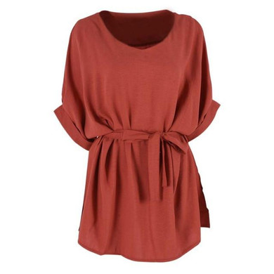 European Ladies Blouse Summer Women Cotton Linen Tunic Shirt V Neck Loose Blouse Female Tops Plus Size XL-5XL