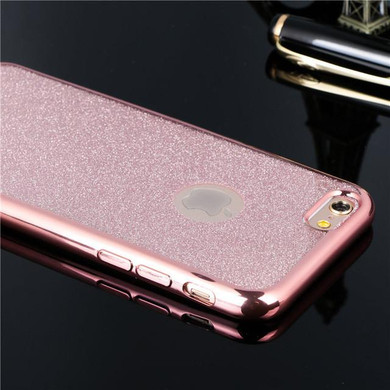 Electroplating Crystal Candy Colors Phone Cases for iPhone 5 5S SE 6 6s 6plus 6s Plus 7 7Plus Soft TPU Clear Glitter Back Cover