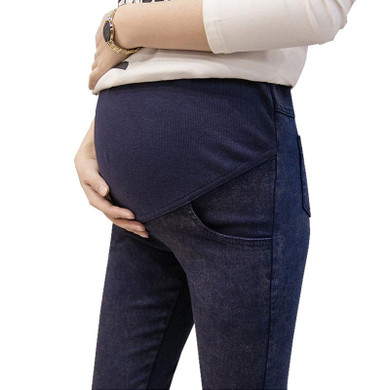 Elastic Waist Pregnancy Trousers Gravida Denim Maternity Pencil Pants Jeans For Pregnant Women Clothes Maternity Clothing