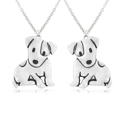 Cute Jack Russell Terrier Dog Pendant Necklace
