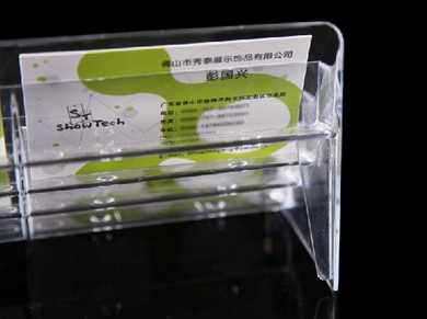 Eight cells Acrylic Name card Trays Box card holder box display rack exhibition company name card collection box