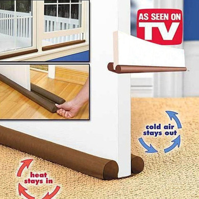 Free cut 80cm Door Windows Protector Dustproof Wind Gap Blocker Stop Twin Draft Resisted Sash Stopper Home decoration accessorie