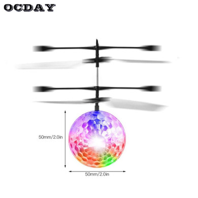 OCDAY Fly Flashing Ball Toys Remote Control RC Helicopter Flying Quadcopter Drone LED Light Ball Funny Toys Gift For Children OCDAY Fly Flashing Ball Toys Remote Control RC Helicopter Flying Quadcopter Drone LED Light Ball Funny Toys Gift For Children