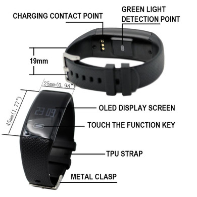OASION smart bracelet blood pressure watch bracelet fitness tracker heart rate monitor fitness watch waterproof smart wristband