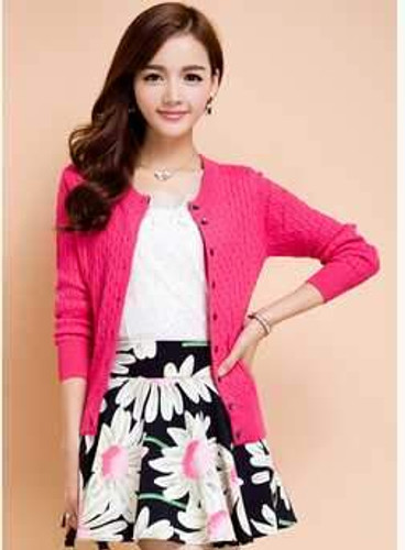 O-neck twisting cashmere cardigan female cashmere short design cashmere cardigan thin sweater outerwear