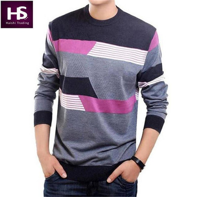 O-Neck Sweater Men Clothing Mens Sweaters Knit Wool Cashmere pullover Men Brand Pull Homme Casual Dress Long Sleeve Shirt Brand