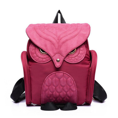Newest Fashion Women Nylon Owl Backpack Female Cartoon School Bags Mujer Gothic Mochila Escolar Girls Stylish Cool Bagpack Black