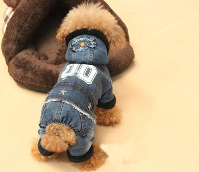 Newest design warm thick four legs pet clothes for chihuahua autumn and winter warm jumpsuits dog clothes supplies for pets